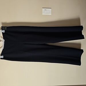 Liz Claiborne‎ Flat Front Side Zip  Pant Size 12 P Navy Blue